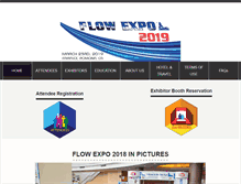 Tablet Screenshot of flowexpousa.com